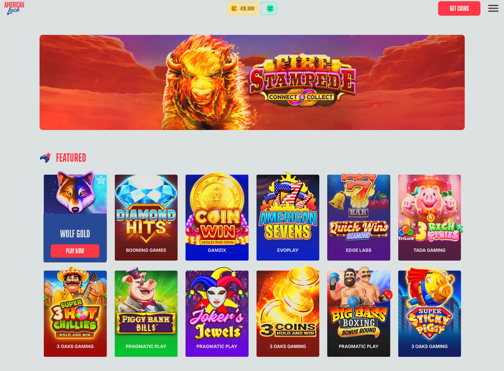 Zula Casino Game Offerings screenshot