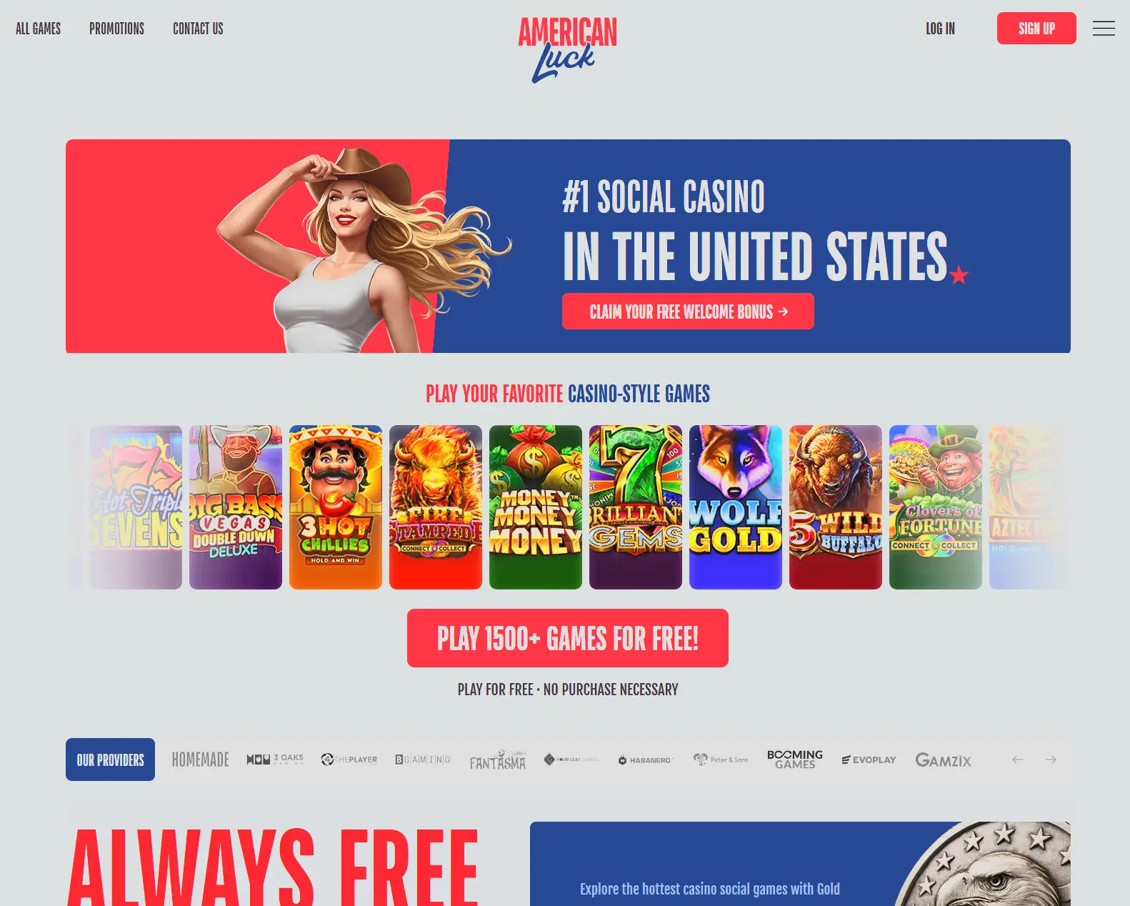 Zula Casino Homepage screenshot